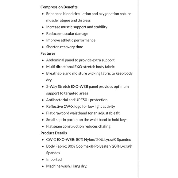 CW-X Stabilyx Compression Leggings - Picture 7 of 7